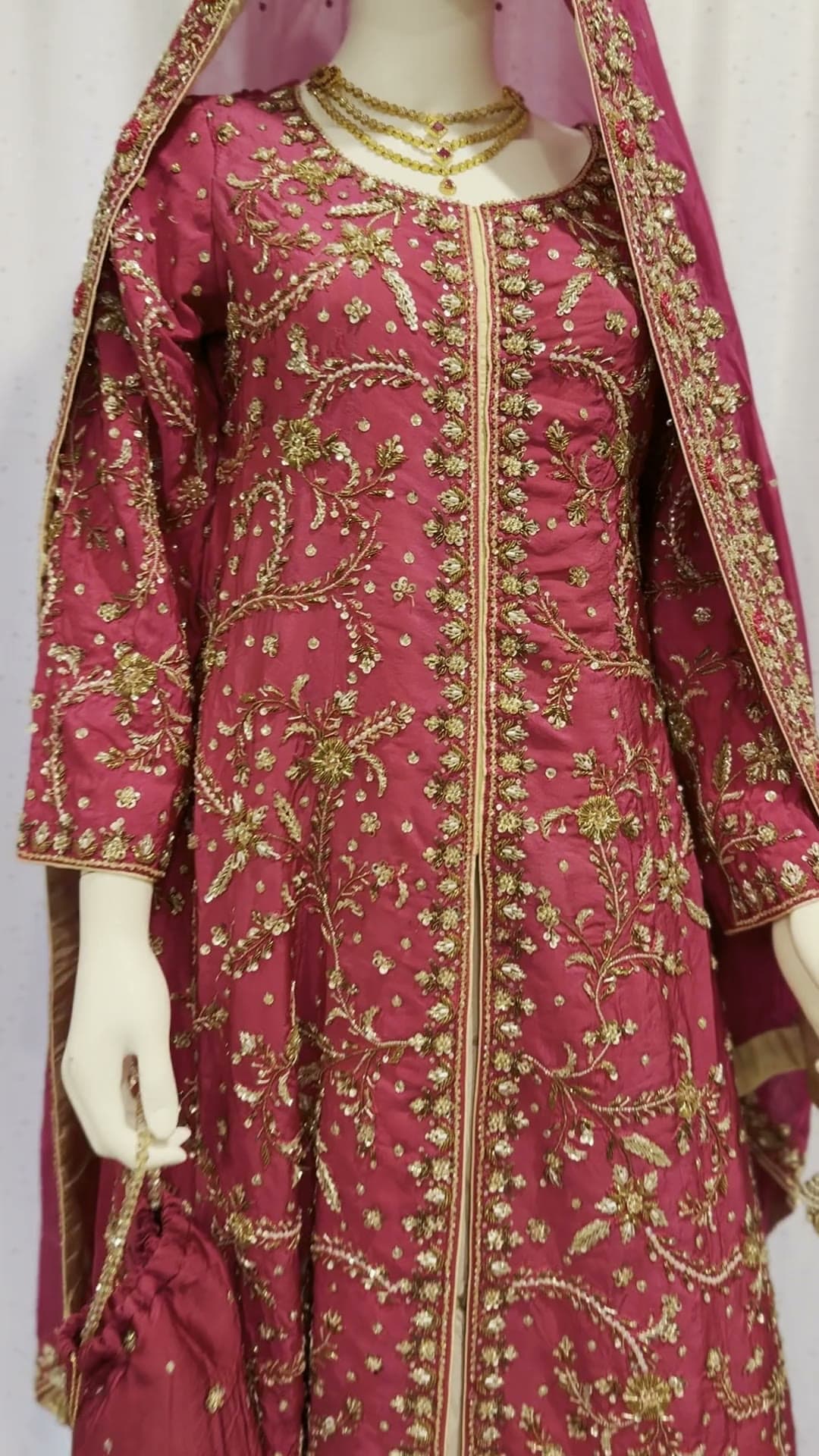Rose Gold Embroidered Bridal Formal — sold